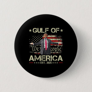 Grappig Trump Golf van Amerika EST 2025 USA Ronde Button 5,7 Cm