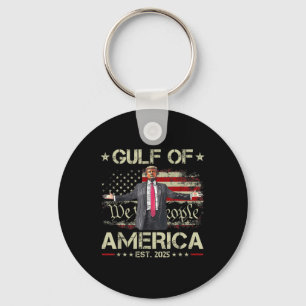 Grappig Trump Golf van Amerika EST 2025 USA Sleutelhanger