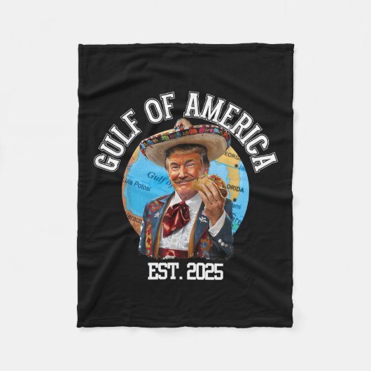 Grappig Trump Golf van de VS Amerika EST 2025 Fleece Deken (Voorkant)