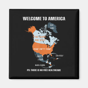 Grappig Trump Groenland Panamakanaal Canada Mexico Magneet