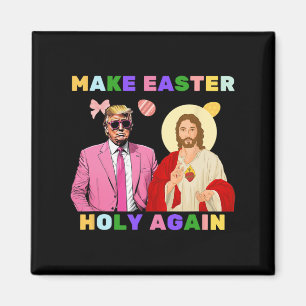 Grappig Trump Jezus Christus maak Pasen weer heili Magneet