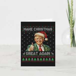 Grappig Trump Kerst Shirt Maak Kerst Groot Een Kaart