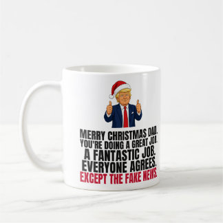 Grappig Trump Kerstcadeau voor Papa Koffiemok
