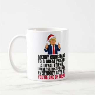 Grappig Trump Kerstcadeau voor Vriend Koffiemok
