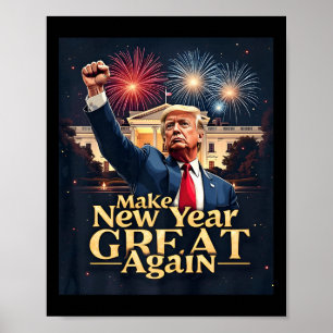 Grappig Trump maakt nieuwjaar weer geweldig Trump  Poster