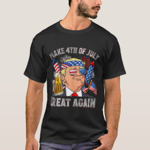 Grappig Trump maken 4 juli weer geweldig Mannen Dr T-shirt