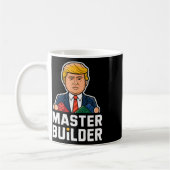 Grappig Trump Master Builder Building Blocks Gift Koffiemok (Links)