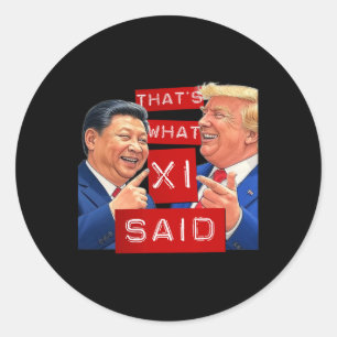 Grappig Trump Meme Grappig Ronde Sticker
