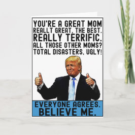 Grappig Trump Moeder Cadeau voor Moederdag Kaart