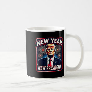 Grappig Trump nieuwjaarsfeest 2025 Trump nieuwjaar Koffiemok