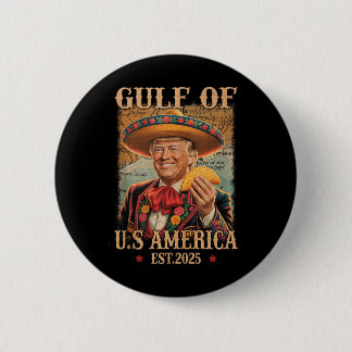 Grappig Trump Shirt Amerika Golf Est 2025 Trump Me Ronde Button 5,7 Cm