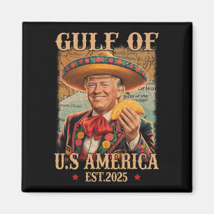 Grappig Trump Shirt Amerika's Golf Est 2025 Trump Magneet