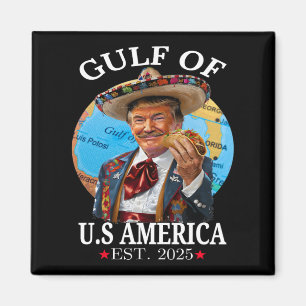 Grappig Trump Shirt Amerika's Golf Est 2025 Trump Magneet