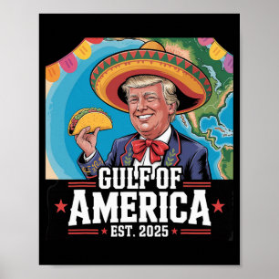 Grappig Trump Shirt Amerika's Golf Est 2025 Trump Poster