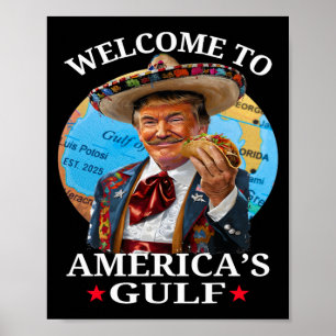 Grappig Trump Shirt Amerika's Golf Est 2025 Trump  Poster