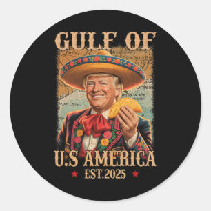 Grappig Trump Shirt Amerika's Golf Est 2025 Trump Ronde Sticker