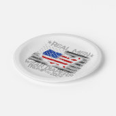 Grappig Trump Shirt Echte Mannen Draag luiers Trum Papieren Bordje (Gekanteld)