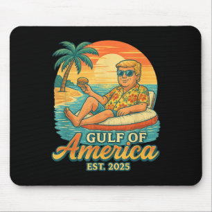 Grappig Trump Shirt Golf van Amerika EST 2025 Muismat