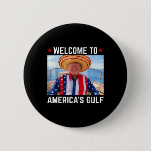 Grappig Trump Shirt Golf van Amerika Trump Amerika Ronde Button 5,7 Cm