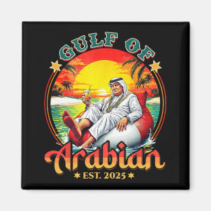 Grappig Trump Shirt Golf van Arabische EST 2025 Gr Magneet