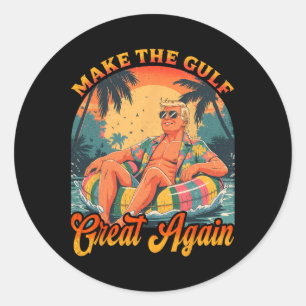 Grappig Trump Shirt Maak De Golf Geweldig Trump Me Ronde Sticker