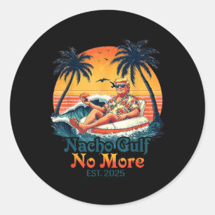 Grappig Trump Shirt Nacho Golf Niet Meer Trump Mer Ronde Sticker
