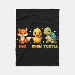 Grappig Trump Subtle Fox Duck Schildpad Leuk Dier Fleece Deken