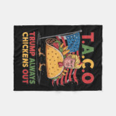 Grappig Trump Taco Trump Fleece Deken (Voorkant (Horizontaal))