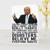 Grappig Trump Vaderdag cadeau voor man van Wif Kaart (Gele Bloem)