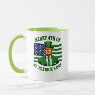 Grappig Trump vrolijk 4e van St Patricks Day Mok