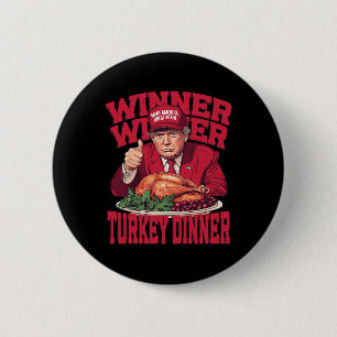 Grappig Trump Winner Turkije Diner Thanksgiving Da Ronde Button 5,7 Cm