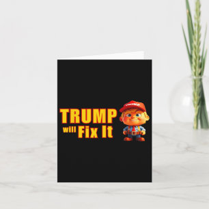 Grappig! Trump zal het oplossen, ja hij zal de opl Kaart
