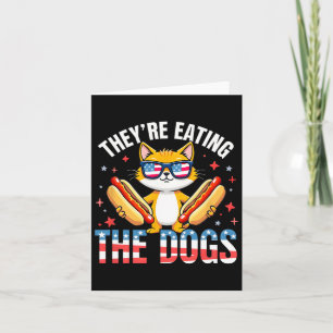 Grappig Trump, ze eten de honden en de katten Kaart