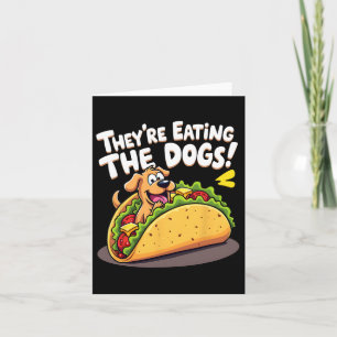 Grappig Trump, ze eten de honden en de katten Kaart