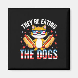 Grappig Trump, ze eten de honden en de katten Magneet