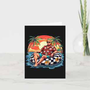 Grappig Trump Zomer 2025 Strand Tropisch Grappig T Kaart