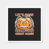 Grappig Trumpkin - Laten we Halloween weer geweldi Servet (Voorkant)