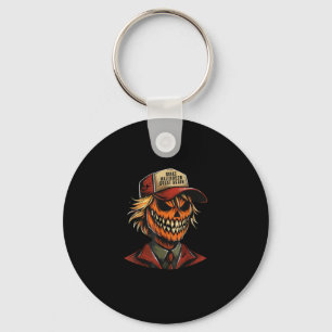 Grappig Trumpkin Pumpkin Skeleton Maak Halloween G Sleutelhanger