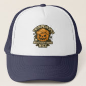 Grappig "Trumpkin Spice & Everything Nice" Hallowe Trucker Pet (Voorkant)