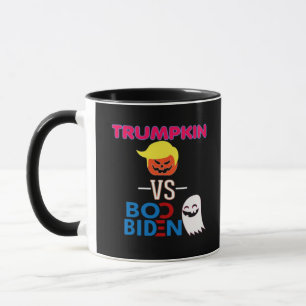 Grappig Trumpkin vs Boo Biden Halloween Design Cla Mok