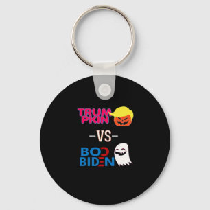 Grappig Trumpkin vs Boo Biden Halloween Design Cla Sleutelhanger