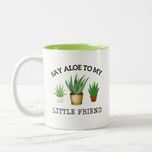 Grappig tuinieren cadeau zeg alleen tegen mijn kle tweekleurige koffiemok