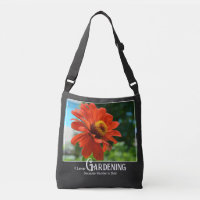 Grappig tuinieren gezegde sinaasappel bloemenzinni