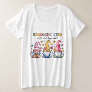 Grappig tuinieren kabouter woord kunst grote maat t-shirt