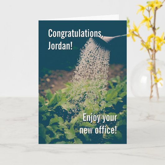 Grappig Tuinieren Pensioen Kaart (Gele Bloem)