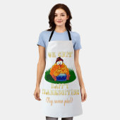 Grappig Turkije beseft dat het Thanksgiving is! Aa Schort (Gedragen)
