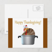 Grappig Turkije, Gelukkige Thanksgiving Dag Feestdagenkaart (Voorkant / Achterkant)
