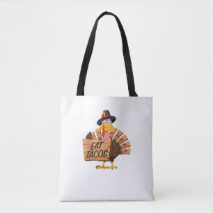 Grappig Turkije Thanksgiving Eet taco's Vegan Pilg Draagtas