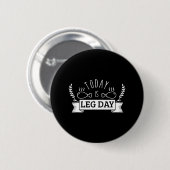 Grappig Turkije Thanksgiving Vandaag is Leg Day Ronde Button 5,7 Cm (Voorkant /achterkant)