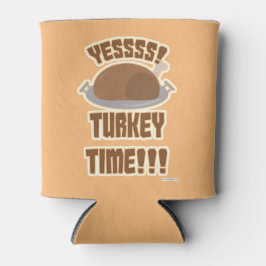 Grappig Turkije Tijd Leuk Thanksgiving Slogan Blikjeskoeler
